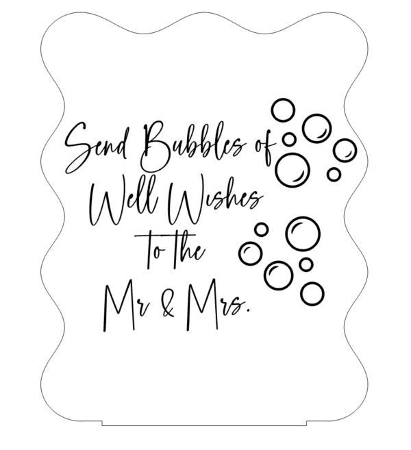 Acrylic Send Off Sign (3D)